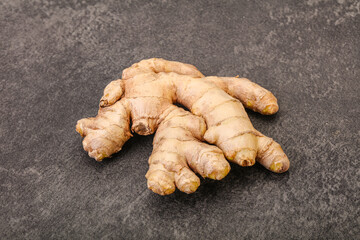 Natural organic raw ginger root