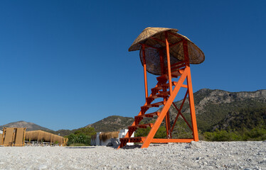 Beach rescue booth in Turkey