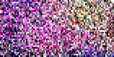 Multicolored random pixel pattern. Shuffled pixels texture background. Classic Pixel Art. Vector Illustration.