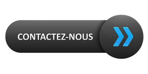 Bouton web vecteur noir et bleu CONTACTEZ-NOUS