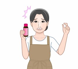 美容ドリンクをもつ女性