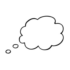 Vector illustration of speech bubble isolated on white background