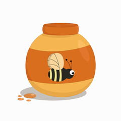 jar of sweet bee honey
