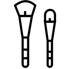 Makeup Brush Isolated Vector Illustration which can be easily Download