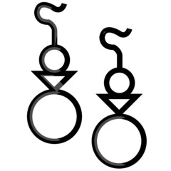 Ear Rings Vector Illustration which can be easily Download