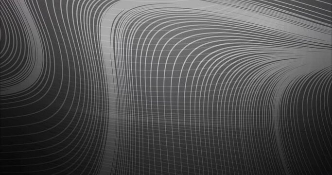 4K looping dark gray animation with sharp lines. Moving lines on abstract background with colorful gradient. Slideshow for web sites. 4096 x 2160, 30 fps.