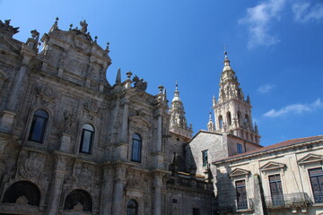 Obraz premium Santiago de Compostela, España. Ciudad gallega donde finaliza el camino de Santiago.
