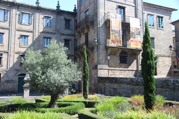 Fototapeta na wymiar Santiago de Compostela, España. Ciudad gallega donde finaliza el camino de Santiago.
