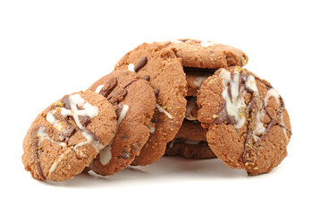 Cookies on a white background