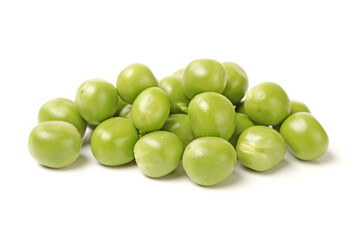 green peas isolated on white