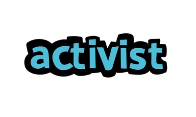ACTIVIST writing vector design on white background