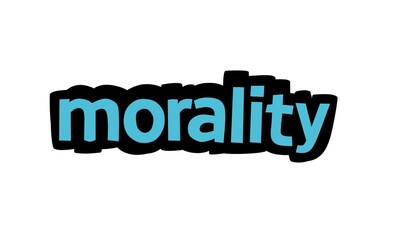 MORALITY writing vector design on white background