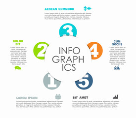 Infographic design template with place for your data. Vector illustration.