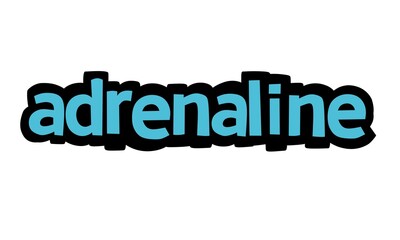 ADRENALIN writing vector design on white background