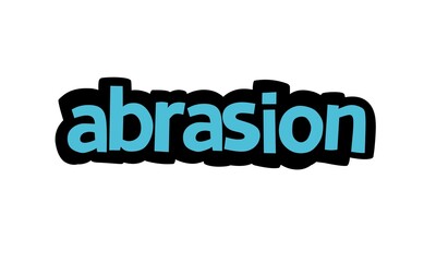 ABRASION writing vector design on white background
