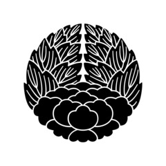 牡丹紋・裏杏葉牡丹（うらぎょうようぼたん）/ 杏葉裏牡丹（ぎょうよううらぼたん） © minya