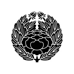 牡丹紋・抱き牡丹（だきぼたん）