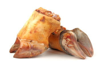 Sauce trotters on white background