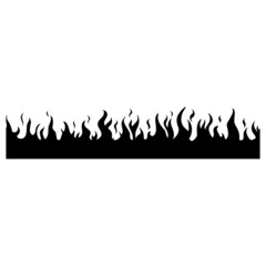 Fire icon vector. Flame illustration sign. firefighters symbol or logo.