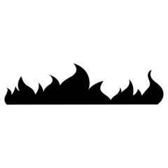 Fire icon vector. Flame illustration sign. firefighters symbol or logo.