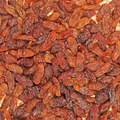 background of dried raisins