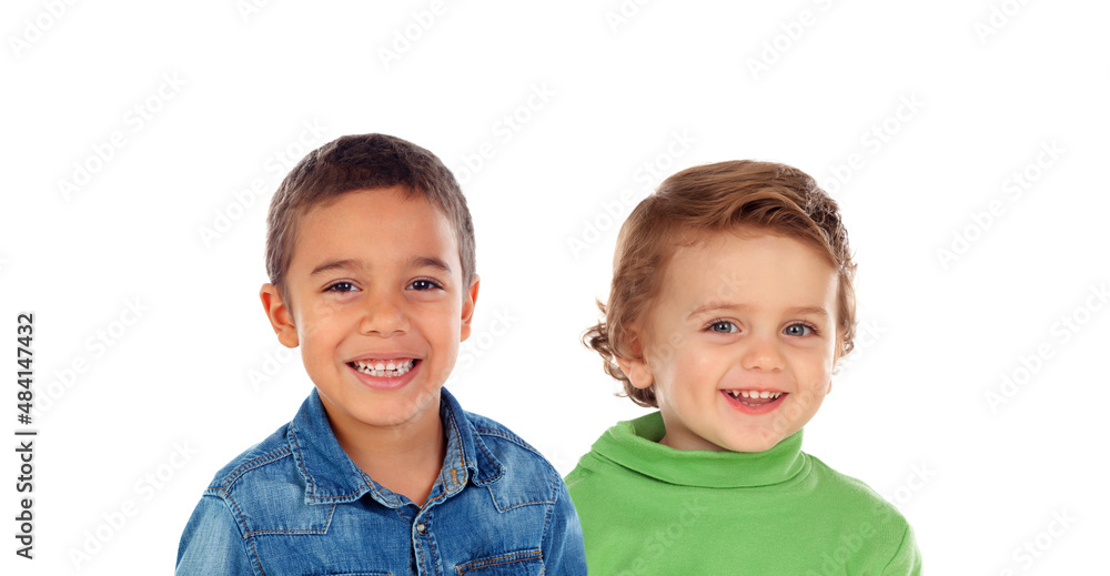 Wall mural Funny children looking at camera