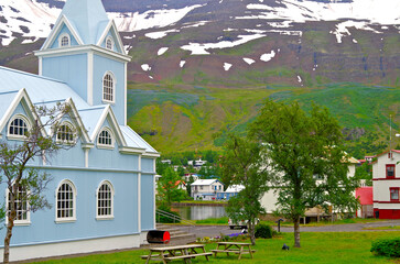 Breathtaking and beautiful and impressive landscape scenery nature in Iceland, popular travel...