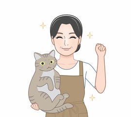 猫が好きな女性