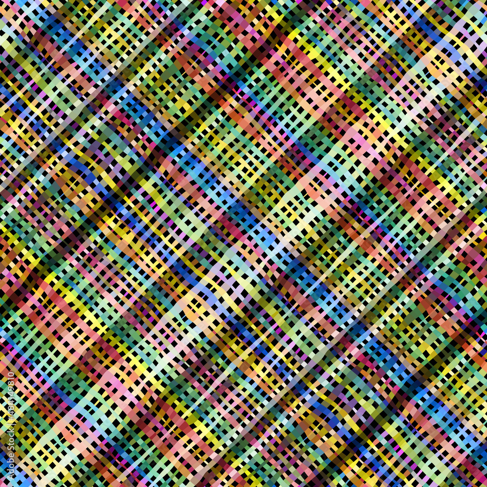 Poster Imitation of a texture of rough canvas. Seamless pattern.
