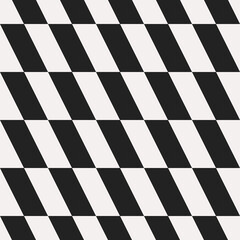 Diagonal rectangles pattern. Vector seamless checker shapes pattern.
