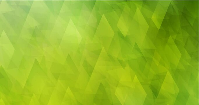 4K looping light green, yellow animation in square style. Modern abstract animation with gradient rectangles. Flowing design for presentations. 4096 x 2160, 30 fps.