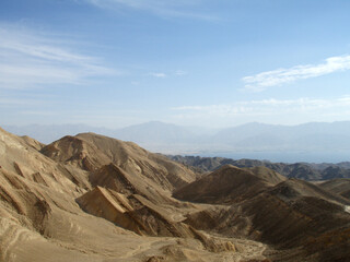 Eilat Mountains Reserve looking to the Red Sea