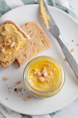 Homemade hummus