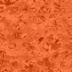 Abstract macro crystal geometric background texture Orange-red color. Random pattern background. Texture Orange-red color pattern background.