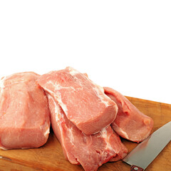 Pork Tenderloin on the white background
