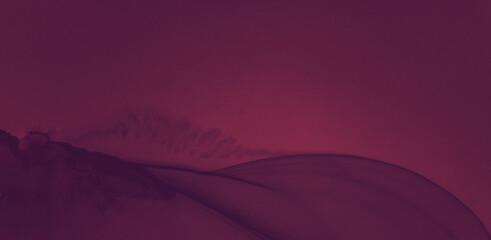 Color Wine Splash. Watercolor Maroon Template.