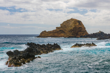 Porto Moniz at Madeira, Portugal