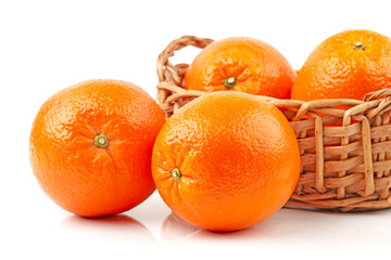 oranges fruit  in a basket