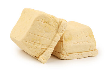 tofu on white background