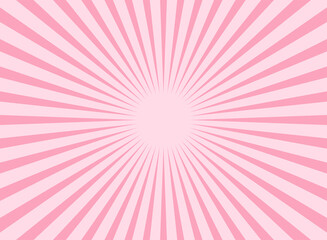 Sunlight background. Candy Pink color burst background. Sun beam ray sunburst pattern background. Retro bright backdrop. starburst wallpaper. Circus poster