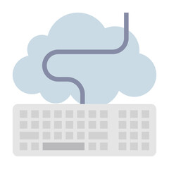 Flat color icon for keyboard.