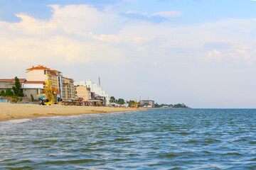 Obraz premium Resort at the sea coast . Summer vacation on the beach