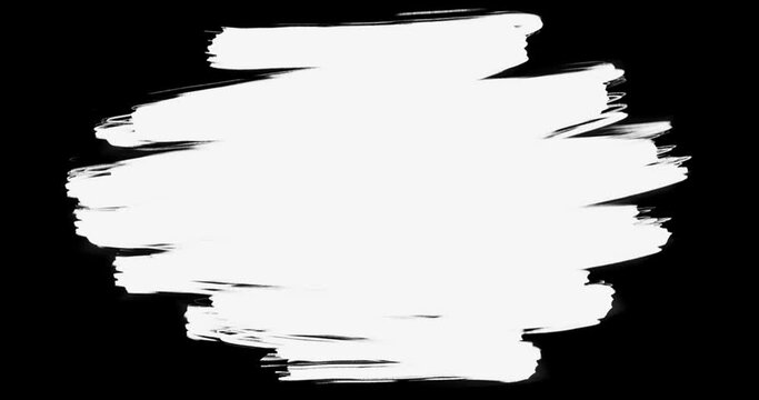 abstract paint brush stroke shape white ink splattering flowing and washing on chroma key green screen, ink splatter splash effect