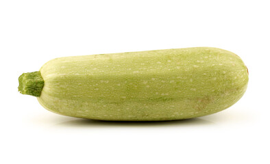 zucchini courgette isolated on white background 