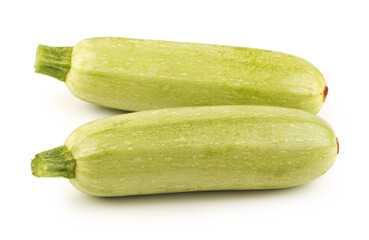 zucchini courgette isolated on white background 