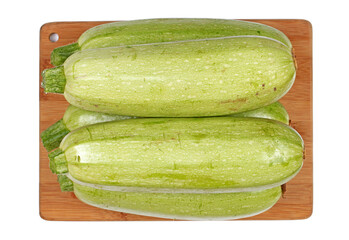 zucchini courgette isolated on white background 