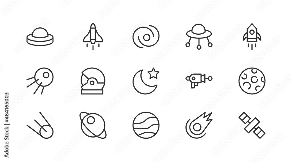 Poster stroke vector upload line icons.