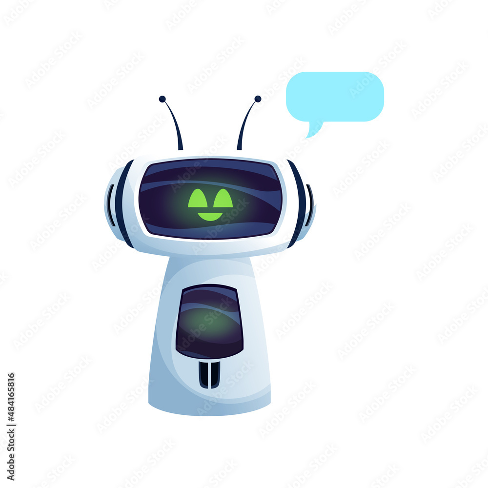 Leinwandbilder robot or chatbot smart assistant and service center artificial intelligence helper isolated futurist