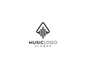 Sound Wave Logo Design, Wave Music Logo, Dj Logo design, music headphones vector logo design