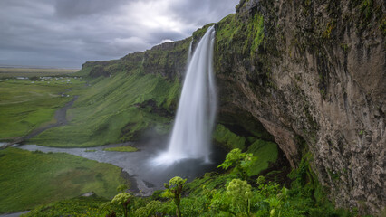 Seljalandsfoss waterfall in Iceland